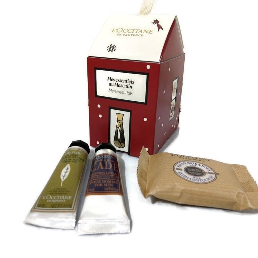 L'Occitane Men's 3 Pieces Cade Gift Set Ornament NIB